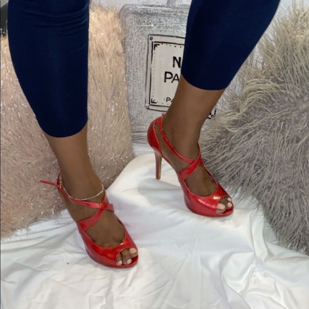 Strappy Red Heels